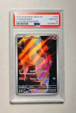 2023 Pokemon Charmander PSA 10 GEM MINT 168/165 Scarlet & Violet 151 - Image 1