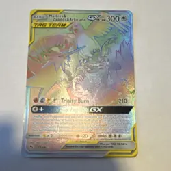 Pokemon Moltres & Zapdos & Articuno GX Secret Rare Holo 69/68 Hidden Fates 300 … - Image 1