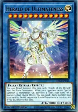 YUGIOH Herald of Ultimateness Deck with Cyber Angel Complete 40 - Cards - Image 1