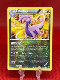 Pokemon TCG Goodra 74/106 Reverse Holo Rare X&Y Flashfire XY English 2015 LP - Image 1