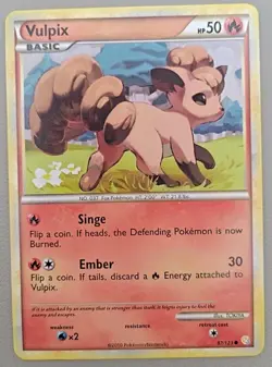 Vulpix HGSS Era Lot Pokemon TCG - LP+ - Image 2
