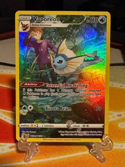 Pokemon Vaporeon TCG TG02/TG30 Brilliant Stars Trainer Gallery Ultra Rare Holo - Image 1