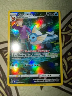 Pokemon Vaporeon TCG TG02/TG30 Brilliant Stars Trainer Gallery Ultra Rare Holo - Image 3