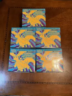 Pokemon Ascended Heroes Elite Trainer Box ETB Sealed Lot of 5 - Image 1