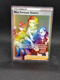 Miss Fortune Sisters 209/196 Lost Origin Secret Rainbow Rare Pokemon TCG MINT - Image 1