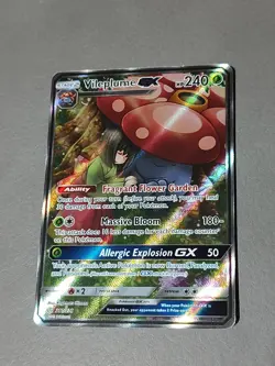 Pokemon Vileplume GX Full Art Ultra Rare Holo 211/236 Cosmic Eclipse 240 HP - Image 1