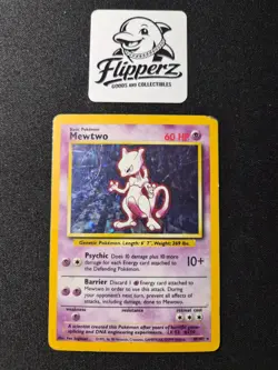 Pokemon TCG Mewtwo Base Set 10/102 Holo 1999 - MP/HP - Image 1