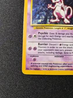 Pokemon TCG Mewtwo Base Set 10/102 Holo 1999 - MP/HP - Image 5