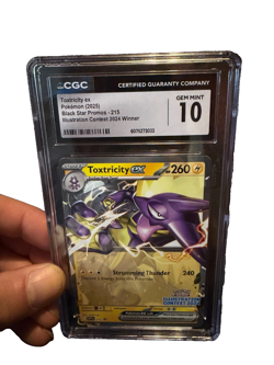 2025 POKEMON BLACK STAR PROMOS #215 TOXTRICITY EX CGC 10 GEM MINT - Image 1
