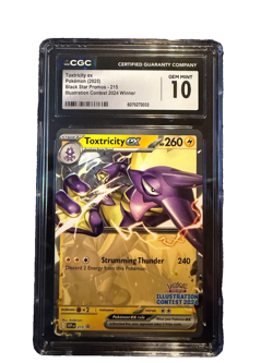2025 POKEMON BLACK STAR PROMOS #215 TOXTRICITY EX CGC 10 GEM MINT - Image 2