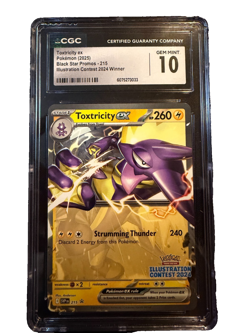 2025 POKEMON BLACK STAR PROMOS #215 TOXTRICITY EX CGC 10 GEM MINT - Image 3