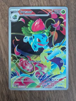 Pokemon TCG Mega Evolution Ivysaur Illustration Rare Card 134/132 Near Mint - Image 1