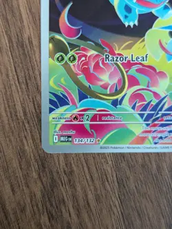 Pokemon TCG Mega Evolution Ivysaur Illustration Rare Card 134/132 Near Mint - Image 5