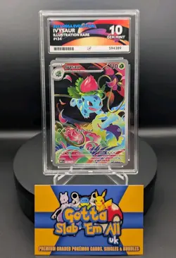 Ivysaur 134/132 ACE 10 Gem Mint Mega Evolution Illustration Rare Pokemon TCG - Image 1