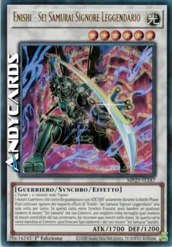 ENISHI - SEI SAMURAI SIGNORE LEGGENDARIO • Ultra R • MP25 IT247 • 1Ed • Yugioh! - Image 1