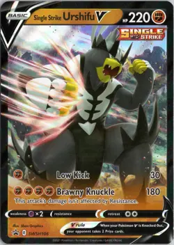 Single Strike Urshifu V SWSH106 - SWSH: Sword & Shield Promo Cards - Holo - NM - Image 1