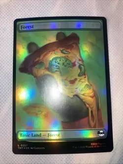 magic the gathering TMNT Forest 0257 Foil X2 - Image 2