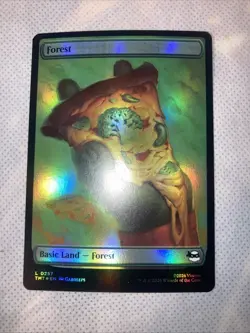magic the gathering TMNT Forest 0257 Foil X2 - Image 4