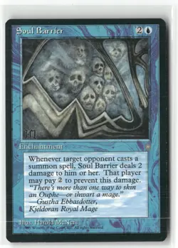 Soul Barrier Ice Age Magic: The Gathering Uncommon Lightly Played - Image 1