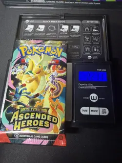 VERY HEAVY! 22.7g+ Pokemon TCG Ascended Heroes Booster Pack (LOT OF 4 SEALED) - Image 2