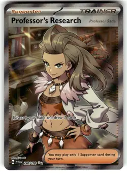 Professor's Research (Professor Sada) 240/198 Scarlet & Violet Pokemon NM - Image 1