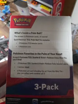 Pokemon TCG: Paldean Fates Mini Tins With Pokeball Sam’s Club - Sealed - New - Image 2