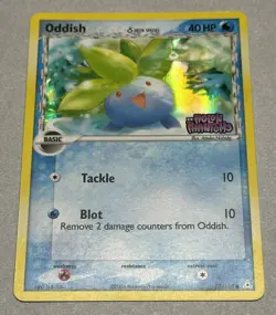 Pokemon TCG Oddish 73/110 Holon Phantoms Reverse Holo Stamp 2006 - Image 2