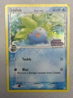 Pokemon TCG Oddish 73/110 Holon Phantoms Reverse Holo Stamp 2006 - Image 3