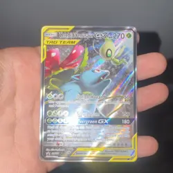 Pokemon TCG Celebi & Venusaur GX SM167 SM Promo TAG TEAM Holo Card - Image 1