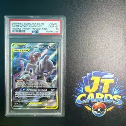 PSA 10 Mewtwo and Mew #SM191 GX TCG Sun & Moon Holo Promo Gem Mint 2019 Pokemon - Image 1