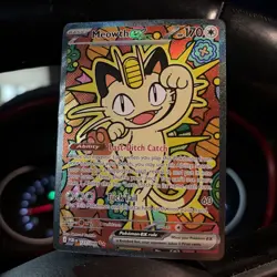 Meowth EX Special Illustration Rare Pokemon TCG Card - Perfect Order 121/088 - Image 1