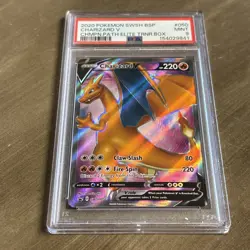 2020 Pokemon Charizard V SWSH050 PSA 9 MINT Black Star Promo Champion's Path - Image 2