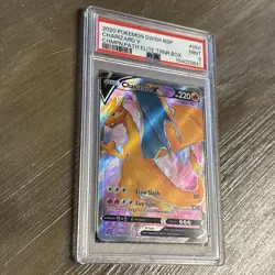 2020 Pokemon Charizard V SWSH050 PSA 9 MINT Black Star Promo Champion's Path - Image 3