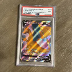 2020 Pokemon Charizard V SWSH050 PSA 9 MINT Black Star Promo Champion's Path - Image 5