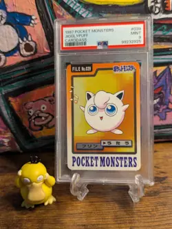 Pokemon 1997 🎤 Pocket Monsters Bandai Carddass Jigglypuff #039 🎶 PSA 9 Mint ✨ - Image 1