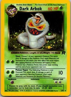 Dark Arbok 2/82 Holo Rare Team Rocket Pokemon Near Mint - Image 1