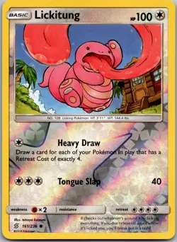 Lickitung 161/236 Common Unified Minds Pokemon Reverse Holo Near Mint - Image 1