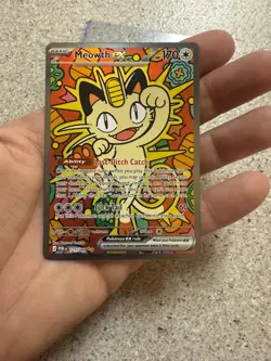 Meowth EX Special Illustration Rare Pokemon TCG Card - Perfect Order 121/088 NM - Image 2