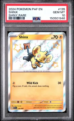 Shinx 135 Pokemon Paldean Fates PSA 10 - Image 1