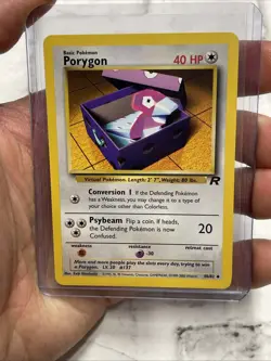 Pokemon Porygon Team Rocket Vintage Card 48/82 Wotc 2000 Unlimited Vtg TCG NM/MT - Image 1