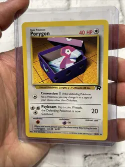 Pokemon Porygon Team Rocket Vintage Card 48/82 Wotc 2000 Unlimited Vtg TCG NM/MT - Image 2