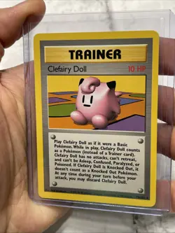 Clefairy Doll 70/102 Pokemon TCG WOTC Base Set Rare NM Vintage Pokemon Card Vtg - Image 2