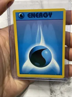 Pokemon Water Energy 102/102 Base Set Pokemon Card WOTC Vintage NM Vtg Nintendo - Image 1