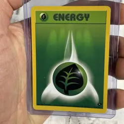 Pokemon Grass Energy (129/132) Gym Challenge Vintage Nintendo Card WOTC TCG NM - Image 1