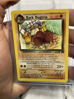 Dark Dugtrio 23/82 Team Rocket Rare Pokemon Card NM/MT Condition Vintage WOTC - Image 1