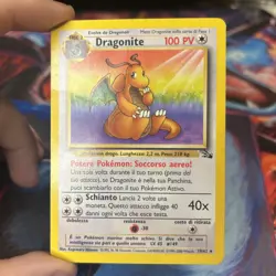 Pokemon TCG Dragonite 19/62 Fossil Non-Holo Rare Card - Image 1