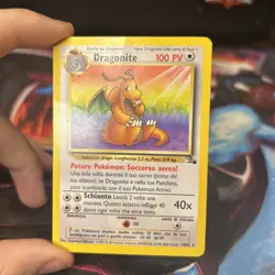 Pokemon TCG Dragonite 19/62 Fossil Non-Holo Rare Card - Image 2