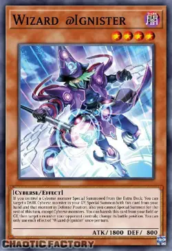 YUGIOH ALIN-EN001 Wizard @Ignister Super Rare 1st Edition NM - Image 1