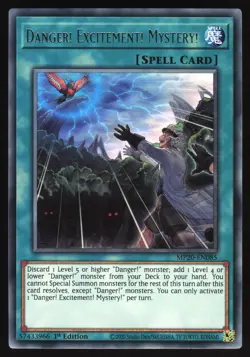 Danger! Excitement! Mystery! - MP20-EN085 - Rare - 1st Edition Yugioh - Image 1
