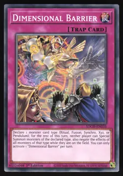 Dimensional Barrier - SDCH-EN035 - Common - 1st Edition Yugioh - Image 1